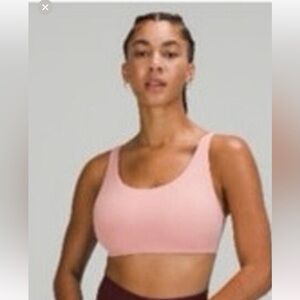 LULULEMON Pink In Alignment Adjustable Sports Bra Sz 4